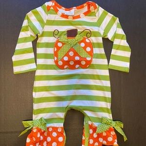 Boutique Style baby girl pumpkin/fall outfit romper